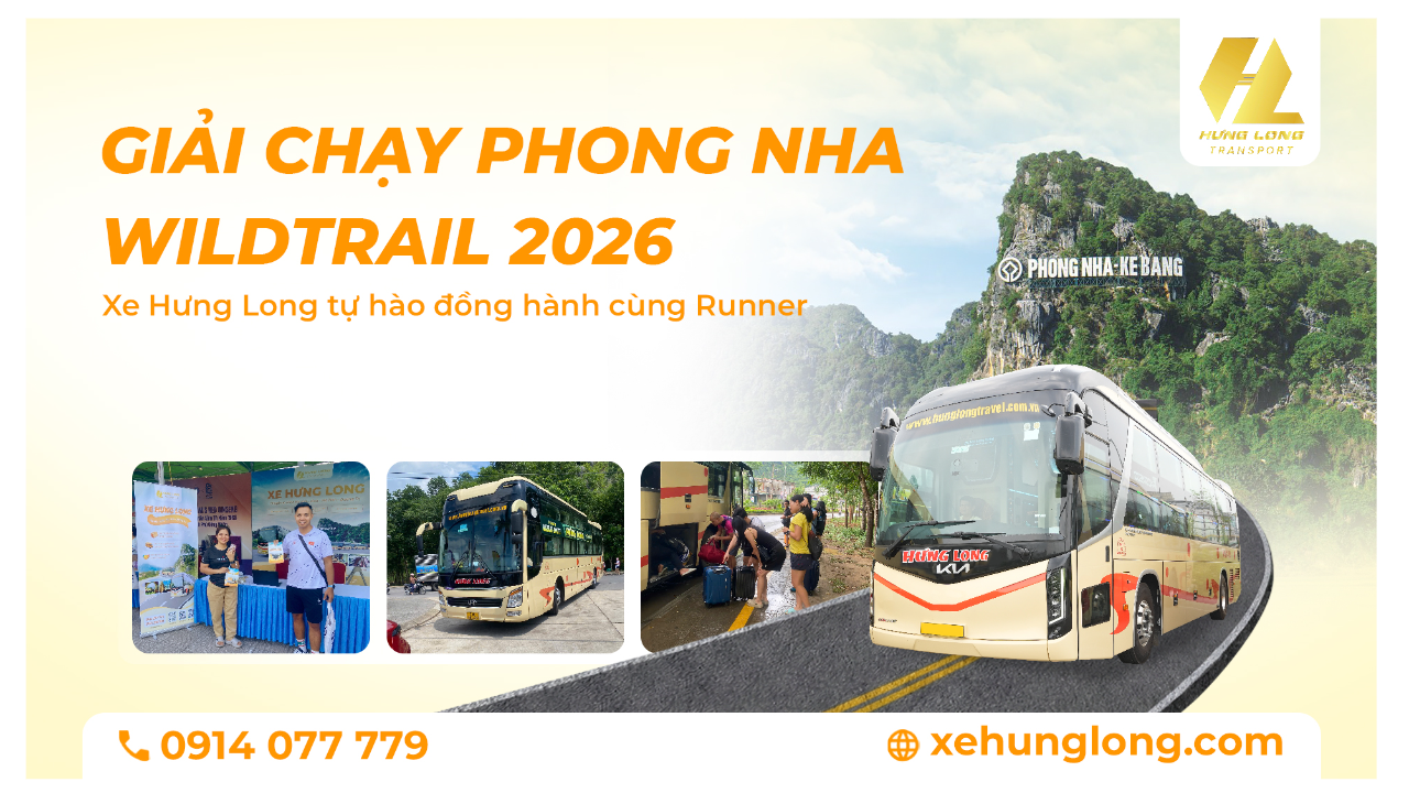 Nhìn Lại Phong Nha Wild Trail 2026: Xe Hưng Long Tự Hào Đồng Hành Cùng Các Runner