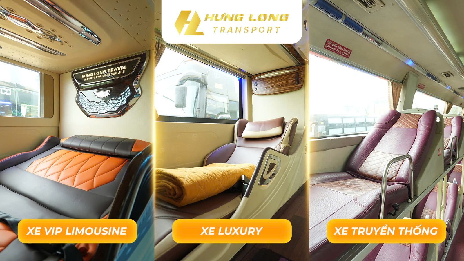 Ba dòng xe VIP Limousine, Luxury và truyền thống của Xe Hưng Long