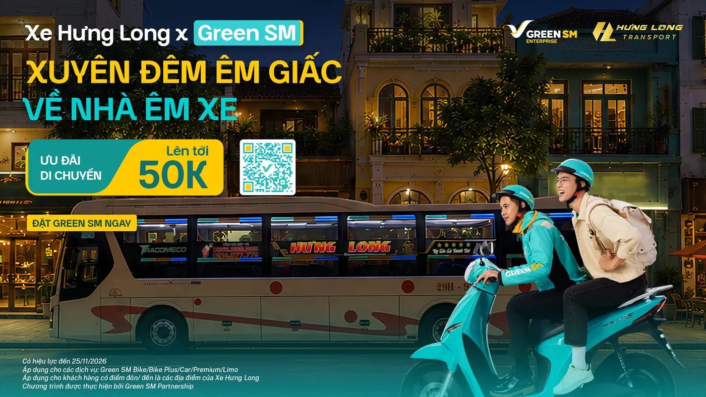 Ưu đãi Xe Hưng Long x Green SM