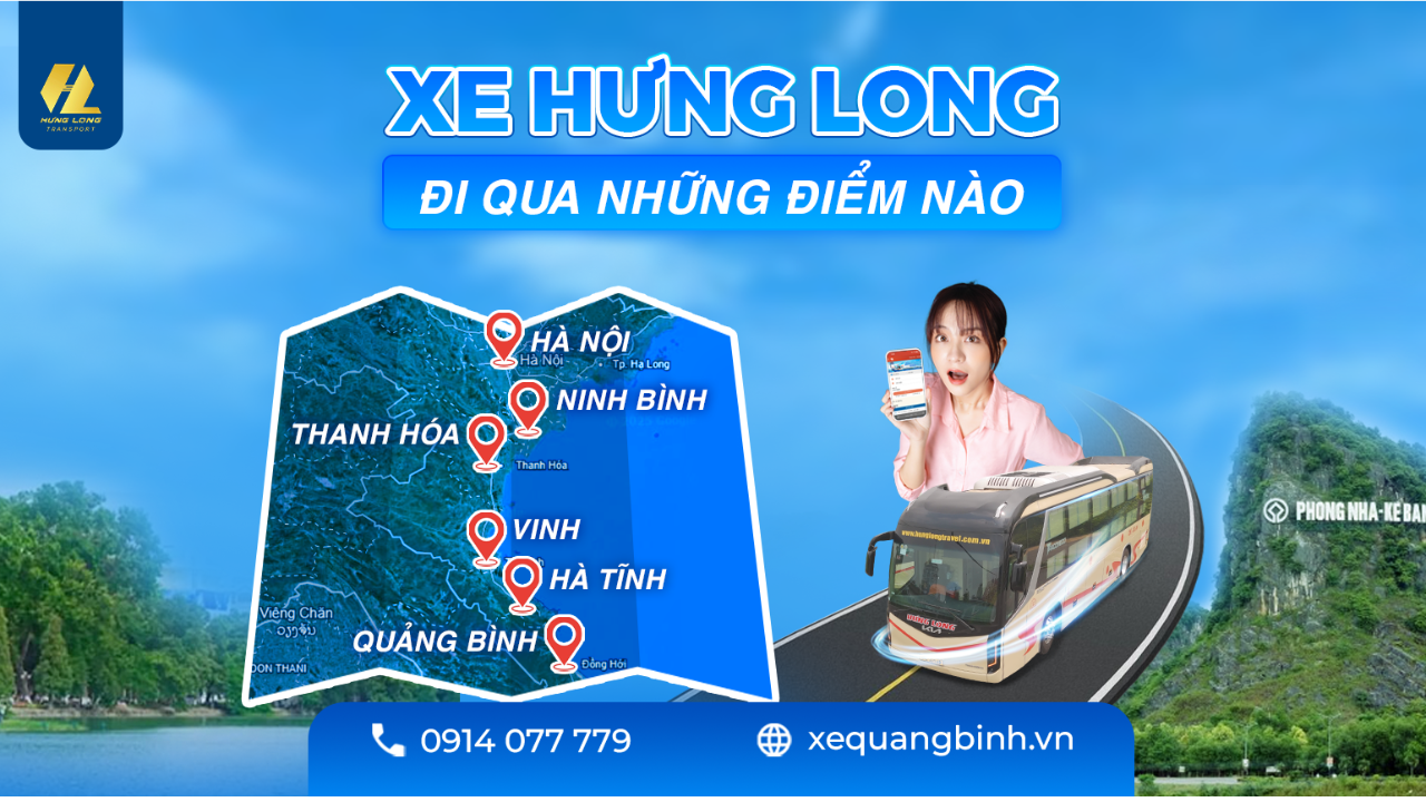 🚍 Xe Hưng Long đi qua những địa điểm nào?