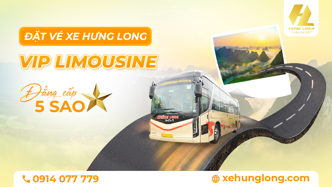 Đặt Xe Limousine Hà Nội Quảng Bình – VIP 20, 22 Phòng Đôi Đẳng Cấp