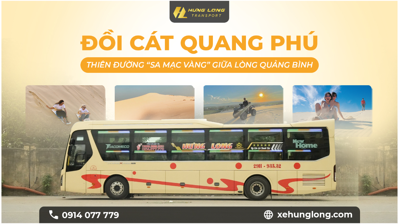 🏜️ Đồi Cát Quang Phú – Thiên đường “sa mạc vàng” giữa lòng Quảng Bình ☀️